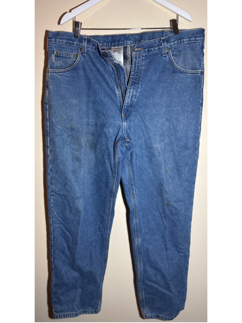 Carhartt Relaxed Fit Straight Jeans Blue Waist 40